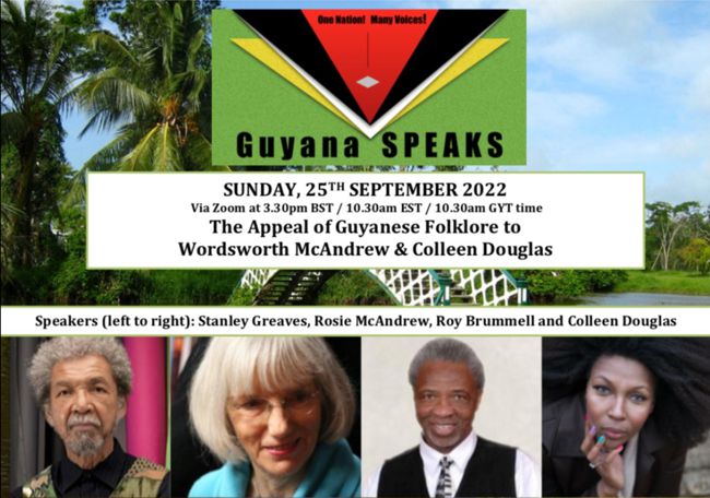 Guyana SPEAKS event on Sunday, 25th September 2022